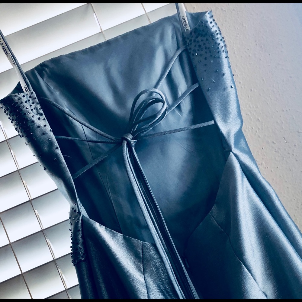 NWOTProm Dress! Periwinkle, Open Back with Sequins - Picture 5 of 8